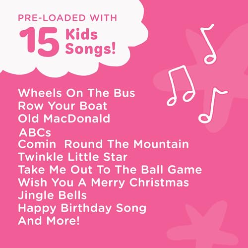 Move2Play, Kids Karaoke Microphone | Includes Pre-Loaded Songs & Bluetooth | Kids Birthday Party Gift | Toy for All Ages 2, 3, 4, 5, 6+ Year Old Girls, Boys & Toddlers - color: Purple