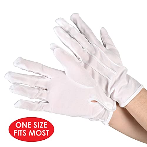 Beistle Mens One Size Awards Night Party Supplies Costume Accessory, White, 1 Pair US - size: 1 Count (Pack of 1)