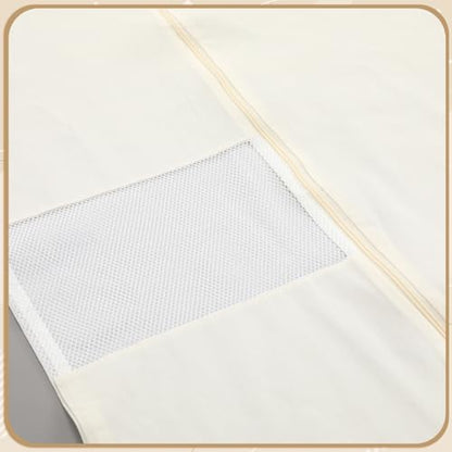 Aliceset 6 Pcs Cotton Garment Bags for Hanging Clothes, 65 Inches - size: 65 inches