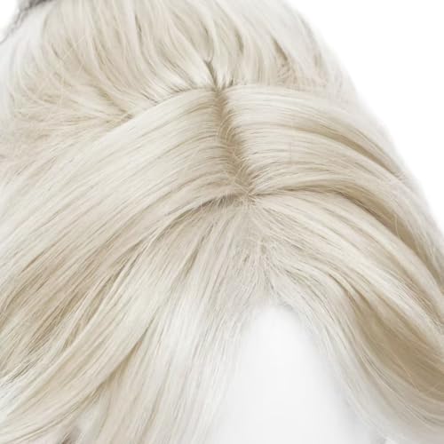 Blonde Gradient Brown Ponytail Braids Cosplay Wig Heat Resistan Synthetic Fiber Hairs for Uniex Adult Halloween Christmas Cos Party Replacement Wigs - color: Blonde Gradient Brown Ponytail Braids