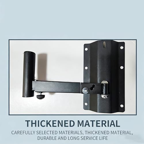 2 Packs Universal Speaker Wall Mount Bracket - Heavy Duty Adjustable Tilt & Swivel Speaker Mounts for Large Bookshelf Speakers, Surround Sound Systems, Holds Up to 77 lbs Each