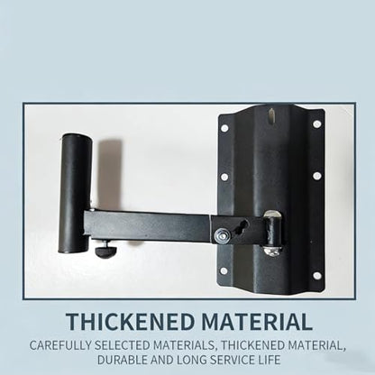 2 Packs Universal Speaker Wall Mount Bracket - Heavy Duty Adjustable Tilt & Swivel Speaker Mounts for Large Bookshelf Speakers, Surround Sound Systems, Holds Up to 77 lbs Each