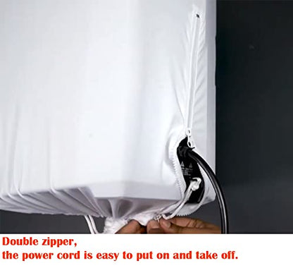 White 10"/12"/15" PA DJ Speaker Cover Scrim 2PCS Stretchy Speaker Cover for Wedding Church Club (RSC128W)