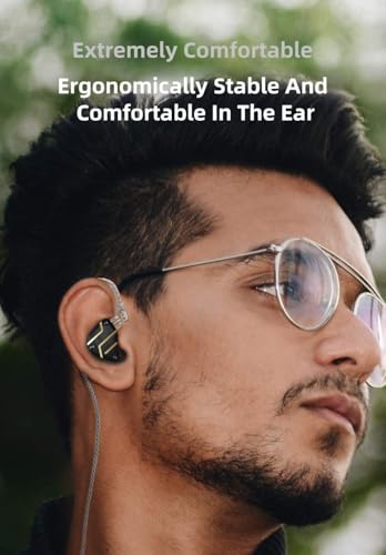 CCA C10 Pro in-Ear Monitor,HiFi 1DD 4BA Hybrid Five Drivers in-Ear Earphone,Aluminum Alloy Shell+Resin Cavity Wired Earbuds with 0.75mm CPin Gold Plated Detachable Cable (No Mic, C10pro Black) - color: Black, size: Without Microphone
