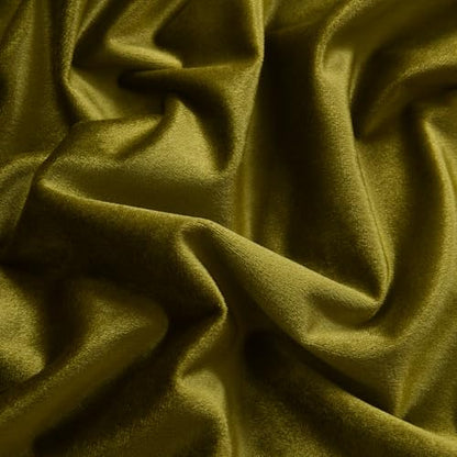 Roslynwood Luxury Soft Olive Velvet Curtains 96 inches Long Back Tab Thermal Insulated Blackout Window Drapes for Living Room/Bedroom/Dining Room, W52 x L96, 2 Panels - color: Olive, size: 52"W x 96"L (Pack of 2)