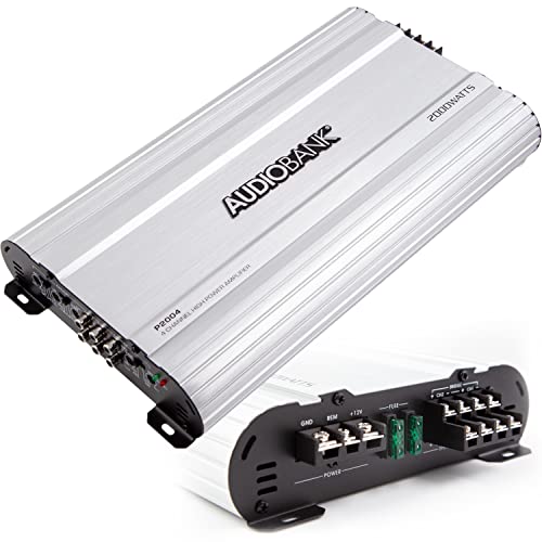 Audiobank 4 Channels 2000 WATTS Bridgedable Car Audio Stereo Amplifier P2004