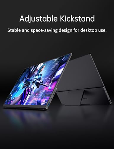 Portable Travel Monitor 2K 144Hz 16" for Laptop PC Switch Xbox PS5/4