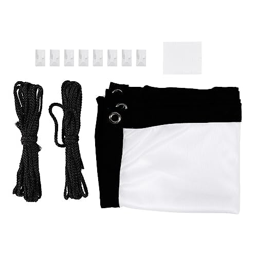 Yosoo Health Gear Portable Projection Screen Polyester 16:9 White, 84 Inch | Outdoor Movie Screen, Foldable Non Crease Design, Polyester Fabric, Projector Curtain for Camping Open-Air Cinema Backyard, W - size: 84 Inch