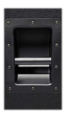 Rockville PBG18 Bundle: 18" 2000W Peak/1000W RMS Passive 8-Ohm Pro Audio Subwoofer with MDF Cabinet, WH4 3" Locking Swivel Steel Caster Wheels for PA Speakers and Subwoofers, 2-Items