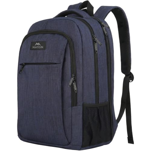 MATEIN Blue Laptop Backpack, Slim Travel Backpack with Laptop Compartment | Fits 15.6 Inch Notebook, Anti Theft Pocket, College Student Daypack, Teenager Gift, Computer Daily Bag for Men Women - color: Blue, size: 15.6 Inch