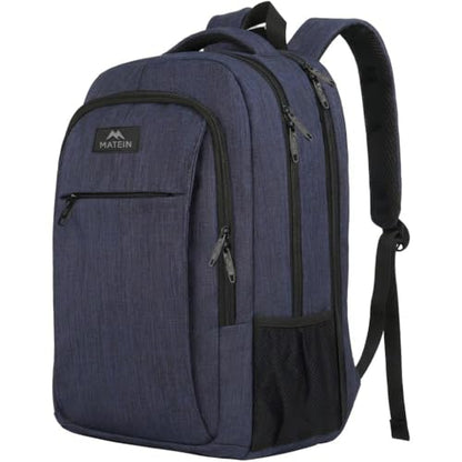 MATEIN Blue Laptop Backpack, Slim Travel Backpack with Laptop Compartment | Fits 15.6 Inch Notebook, Anti Theft Pocket, College Student Daypack, Teenager Gift, Computer Daily Bag for Men Women - color: Blue, size: 15.6 Inch