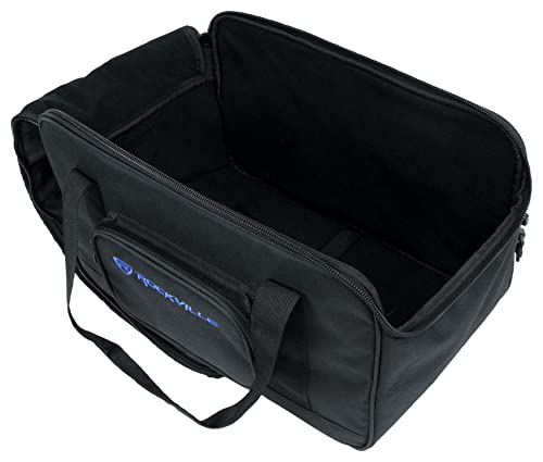 Rockville TB8 Padded Speaker Bag Carry Case For 8" DJ PA Speakers+Stand | Stand Holder Pocket, Interior Buckle Straps, Thick Foam Padding, Rain/Splash Resistant, Dual YKK Zippers, Dual Handles - style: 8 - Inches