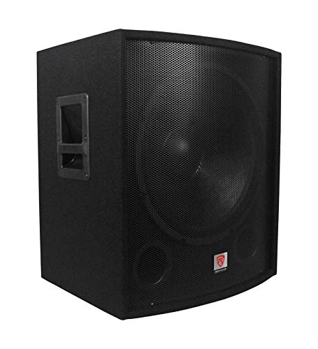 Rockville SBG1188 1000W Passive 18" Subwoofer, 8 Ohm, MDF Cabinet, Pole Mountable, Dual Ports, High Power Handling, Durable Build, Perfect for DJs and Live Sound
