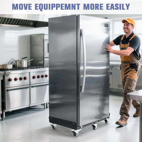 KEDSUM 2000LBS Heavy Duty Moving Dolly with 6 Swivel Wheels, Furniture Dolly with 100% Thicken Steel Frame, Expandable Appliance Dolly Cart Up to 43.6" Wide, All Terrain Used for Building Materials - size: 2.5“ wheel