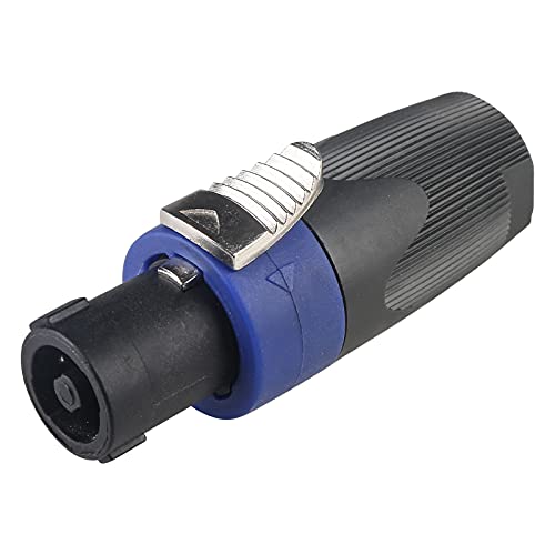 MAD OWL 4 Packs Speakon Connector, Suitable for Nl4fx Speakon Plug Connectors Speakon Cables, 4 Pin Female to Nl4fc Male Converter Nl2fx Plug 4 Pole for Speakers Powercon Twist Lock - size: 4 Pack