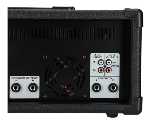Rockville RPM85 2400W Powered 8 Channel Mixer, Bluetooth, USB/SD, 5 Band EQ, Adjustable Echo/Delay, +15V Phantom Power, for Live Music and Events