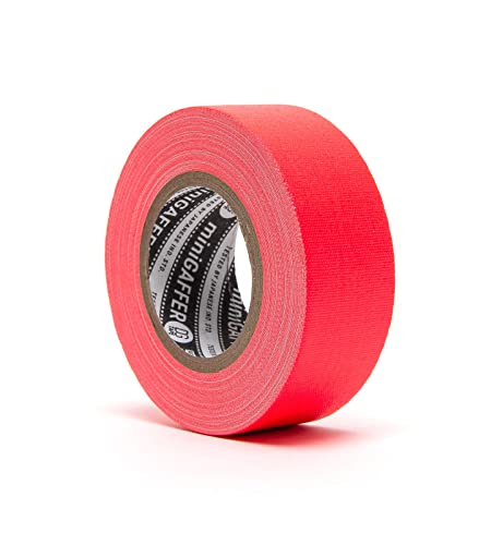 DGTAPE 1in X x 11ya Fluorescent Pink Mini Gaffer Tape. PRO Medium Grade & No Residue. UV Blacklight Tape. Micro Gaffer Tape for Social distancing + Marking Floor (trueGAFF25/9/FL-P - 1inX11ya) - color: Pink, size: 1in X 11ya