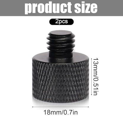 SAVITA 2pcs Mic Foot Adapter, 3/8 Male to 5/8 Female Tripod Screw Thread Adapter Accessories for Camera Monitor Microphone Stand Mount - size: 5/8 à 3/8