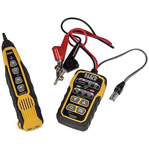 Klein Tools VDV500-820 Cable Tracer with Probe Tone Pro Kit & VDV526-200 Cable Tester, LAN Scout Jr. 2 Ethernet Cable Tester for CAT 5e, CAT 6/6A Cables with RJ45 Connections - style: Tone & Probe PRO Kit