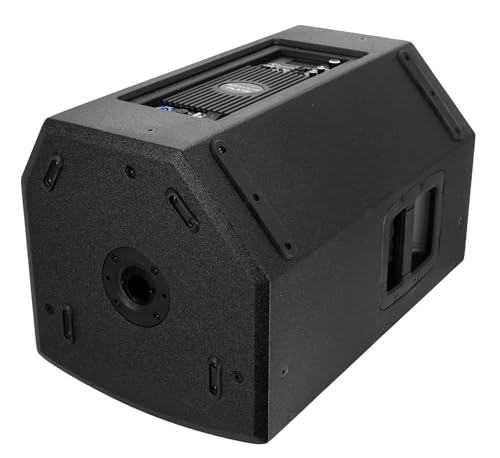 Rockville PLX12 12" Powered PA Speaker, 3000W Peak / 750W RMS, Plywood, DSP | Enclosure, Bluetooth 5.2 TWS, 2 XLR/TRS Inputs, AUX, XLR Output, Wedge Monitor, Pole Mount, 127dB SPL, Class D, 12 Fly Points