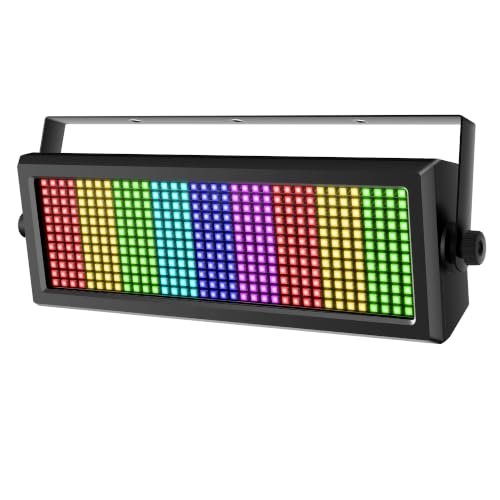 DJ Strobe Light for Parties,80W 432 LEDs RGB 3IN1 Stage Strobe&Wash Lights Bar with APP Control DMX512 Sound Activated DJ Disco Strobe Lights for Halloween Birthday Party Wedding Show Club