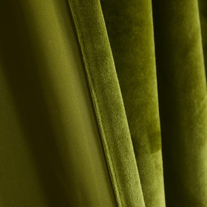 Roslynwood Luxury Soft Olive Velvet Curtains 96 inches Long Back Tab Thermal Insulated Blackout Window Drapes for Living Room/Bedroom/Dining Room, W52 x L96, 2 Panels - color: Olive, size: 52"W x 96"L (Pack of 2)