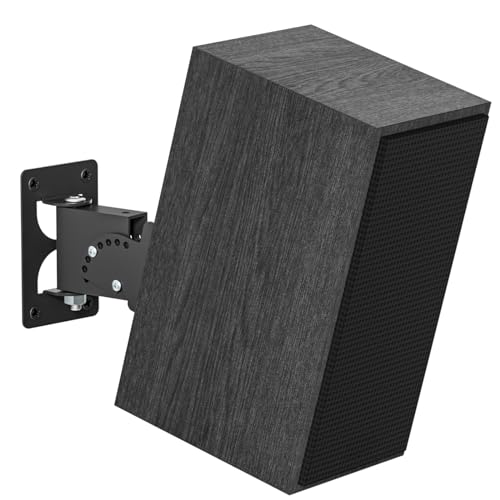 Adjustable Speakers Mount for R-50M RP-502S Klipsch Speaker Wall Mount, Metal Wall Speaker Mount Bracket for Klipsch Bookshelf Speakers Wall Mount Holds up 40 lbs with Hardware Kit for Space Saving - style: 1 Pack