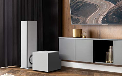 Definitive Technology Descend DN10 10" Subwoofer, White | Digitally Optimized for Movies & Music, New 3XR Architecture, 500W Peak Class D Amp & (2) Pressure-Coupled 10" Bass Radiators - color: White, style: DN10