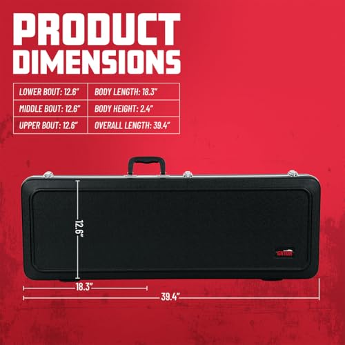 Gator Cases Deluxe Legacy Series Lightweight Deluxe ABS Molded Case for Standard Strat or Tele Style Guitars (GC-ELECTRIC-A) - style: Electric