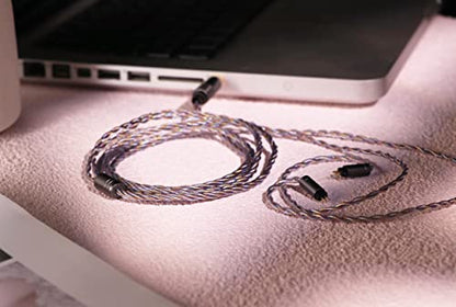 Linsoul Tripowin Zoe 4-Core Hybrid Litz IEM Upgrade Replacement IEM Cable - size: 2pin, style: 3.5mm