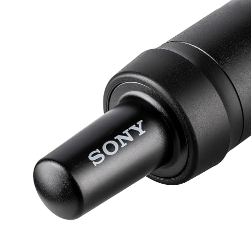Sony 2X UTX-M40 Wireless Handheld Microphone Transmitter – Cardioid Mic for Live Performance, Interviews & Broadcasting – UC25 (536–608 MHz) | Cleaning Cloth | 2X Mic Stand | Bag | More (Renewed)