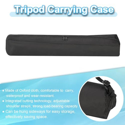 PATIKIL 27.56"x3.54" Tripod Carrying Case, 1Pack Oxford Cloth Padded Tripod Bag with Handles for Light Stands Tripod Photography Accessories, Black - size: 27.56"x3.54"