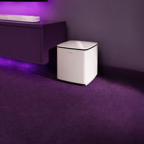 Bose New Lifestyle Ultra Subwoofer, Wireless Home Subwoofer, Perfect for Home Theater Systems, Easy Setup, Deep Bass, White Smoke | Home theater audio with 12-inch driver, line cable and manufacturer warranty - color: White
