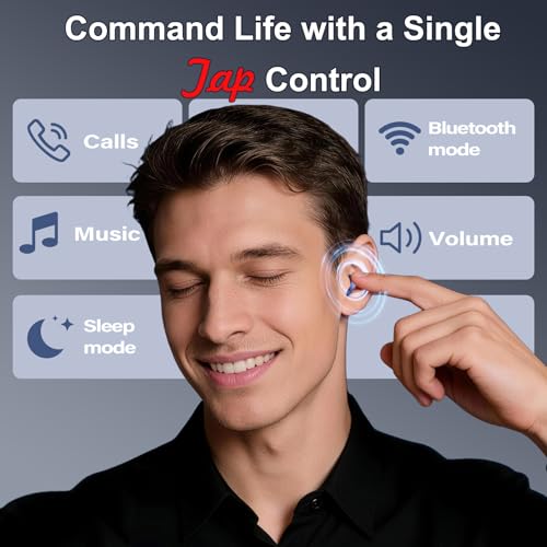 Sleep Earbuds Bluetooth 6.0 in Ear, Sleep Headphones with Sleep Monitor APP, 2026 Mini Sleep Ear Buds with Small Earplugs for Side Sleepers, 48H Playtime Sleep Earphones with Sleep Mode Deep Blue