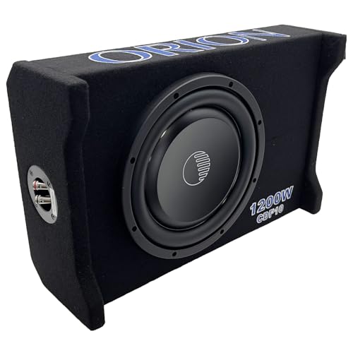 ORION CDF10 Cobalt 10" Passive Down-Firing Subwoofer Enclosure, 1200W Max | 1200W Max, 400W RMS, Down-Firing, Shallow Mount, Slim Sealed, Air-Tight - style: 10 Inch - 1200 Watts Passive