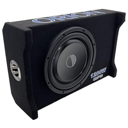 ORION CDF10 Cobalt 10" Passive Down-Firing Subwoofer Enclosure, 1200W Max | 1200W Max, 400W RMS, Down-Firing, Shallow Mount, Slim Sealed, Air-Tight - style: 10 Inch - 1200 Watts Passive