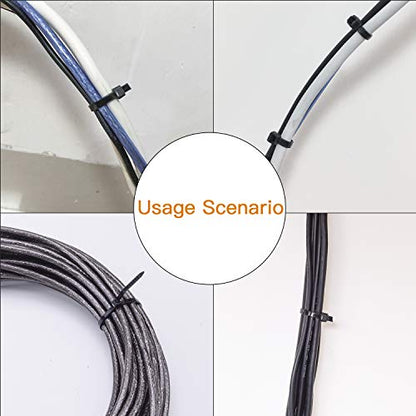 OneLeaf Cable Ties 8 Inch Heavy Duty Zip Ties with 120 Pounds Tensile Strength for Multi-Purpose Use, Self-Locking UV Resistant Nylon Tie Wraps, Indoor and Outdoor Tie Wire.120 Pcs Black - size: 120 Pack - 8 inch 120 Pounds
