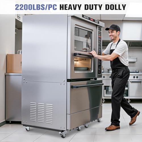 KEDSUM Furniture Dolly with Sturdy Steel Frame, 2200LBS Appliance Dolly | 31 x 17 in, All Terrain & Anti-Slip Baffles for Building Material Handling & Moving Heavy Furniture,2 Pack - size: 31 x 17 in-2 Pack