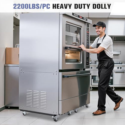 KEDSUM Furniture Dolly with Sturdy Steel Frame, 2200LBS Appliance Dolly | 31 x 17 in, All Terrain & Anti-Slip Baffles for Building Material Handling & Moving Heavy Furniture,2 Pack - size: 31 x 17 in-2 Pack