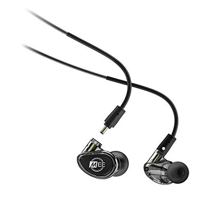 MEE audio Professional MX4 PRO Quad-Driver Hybrid Musicians In Ear Monitor Headphones with High-Resolution Reference Sound; Noise Isolating Earbuds Earphones with Detachable Cables, Black - color: Black, size: MX4 PRO