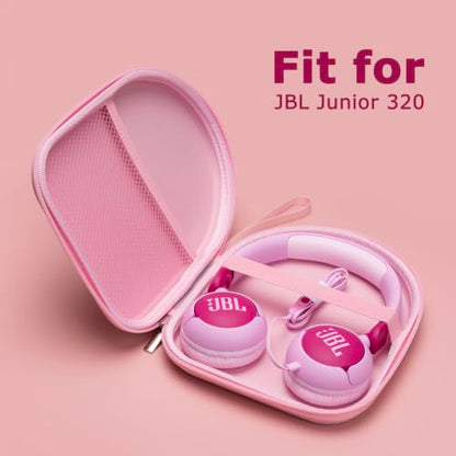 Ginsco Case Compatible with JBL Tune 510BT/520BT/500BT, Compatiblewith Sony WH-CH520/510, Compatible with JBL Junior 320, Ultra-Slim Hard Shell Headphone Case for On Ear Headphones (Pink) - color: Pink