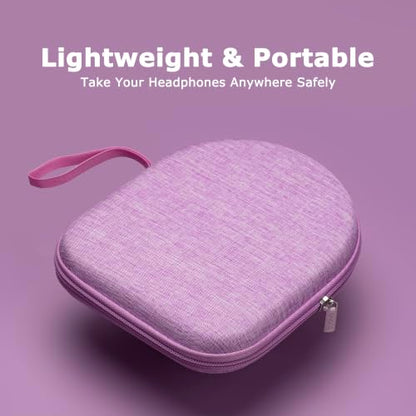 Ginsco Case Compatible with JBL Tune 510BT/520BT/500BT/Junior 320, with Sony WH-CH520/510, Ultra-Slim Hard Shell Headphone Case for On Ear Headphones (Purple) - color: Purple