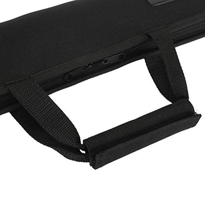 Tosnail 5 Slots Chef Knife Case Roll Bag with Easy Carry Handle - Yellow Line - size: 19" x 5.5" x 1"
