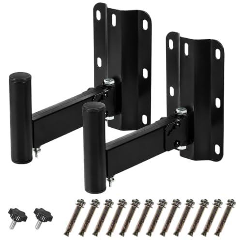 2 Pack, PA Speaker Wall Mount Brackets, 110 lb Each, Heavy Duty