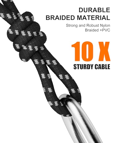 XLR Cables 100ft 2Pack, Durable Nylon Braided Microphone Cable | OFC conductors, double shielding, balanced 3-pin XLR, metal connectors, for microphones, mixers and speakers - size: 100 FT