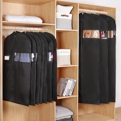 KEEGH 40 inch Suit Cover Bags for Men, Black Garment Bags (Set of 20) - size: 40"-20pcs