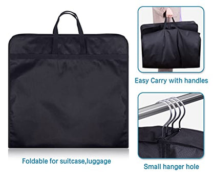 KIMBORA 60" Dress Garment Bags for Hanging Clothes Travel, Gusseted Garment Bags for Closet Storage with Handles for Long Gowns, Coats（3 Packs） - size: 60"