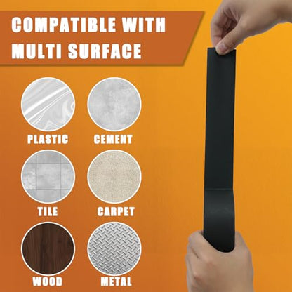 SWRT Gaffers Tape, 12-Pack, 2 in x 30 yd, 11 Mil, Pro Matte, Black | No-Residue Removal; Strong Hold; Non-Reflective; Easy Hand Tear; Film, Stage & Cable Management