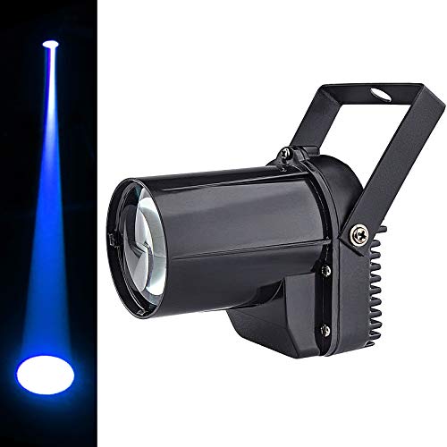 Disco Ball Spotlight - 3W Blue LED Pin Light for Mirror Ball Stage Light - color: Blue Light Black Shell