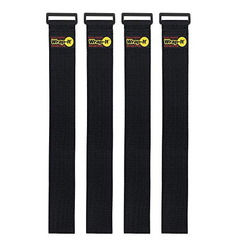 Super-Stretch Wrap-It Storage Straps, 32-in x 2-in (4-Pack) - color: Black, size: 32" (4 Pack)